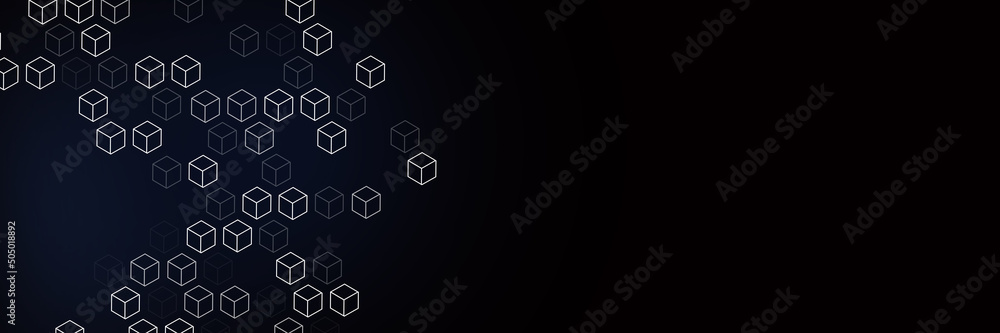 Metaverse blockchain abstract blue background Metaverse blockchain abstract blue background