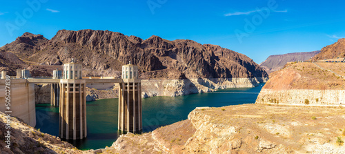 Hoover Dam in Colorado river