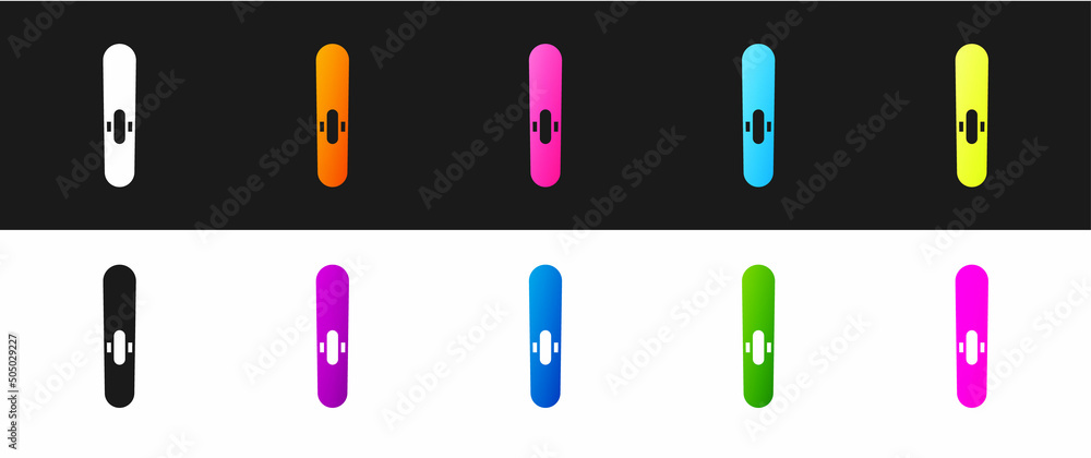 Set Cigar icon isolated on black and white background. Vector Set Cigar icon isolated on black and white background. Vector