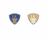 Letters LR, Law Logo Vector 001