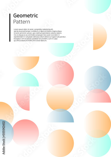 Vector illustration of colorful geometric pattern.