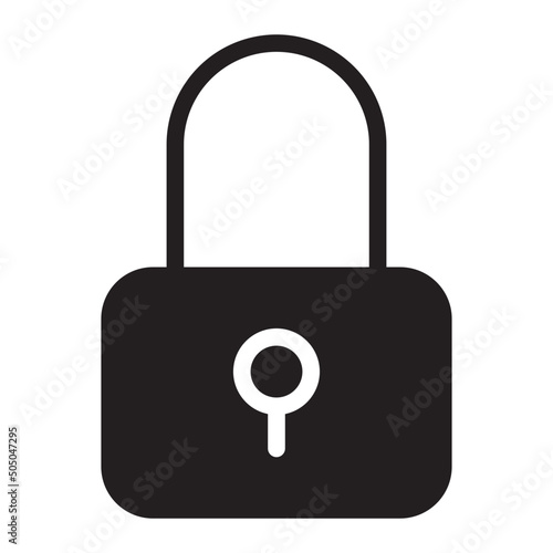 lock glyph icon