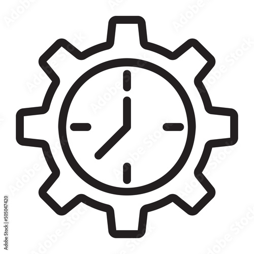 watch line icon