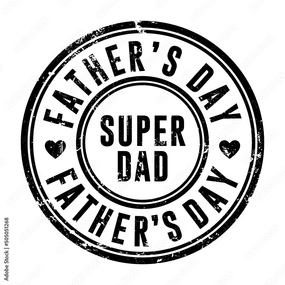 Father's day grunge rubber stamp vector illustration