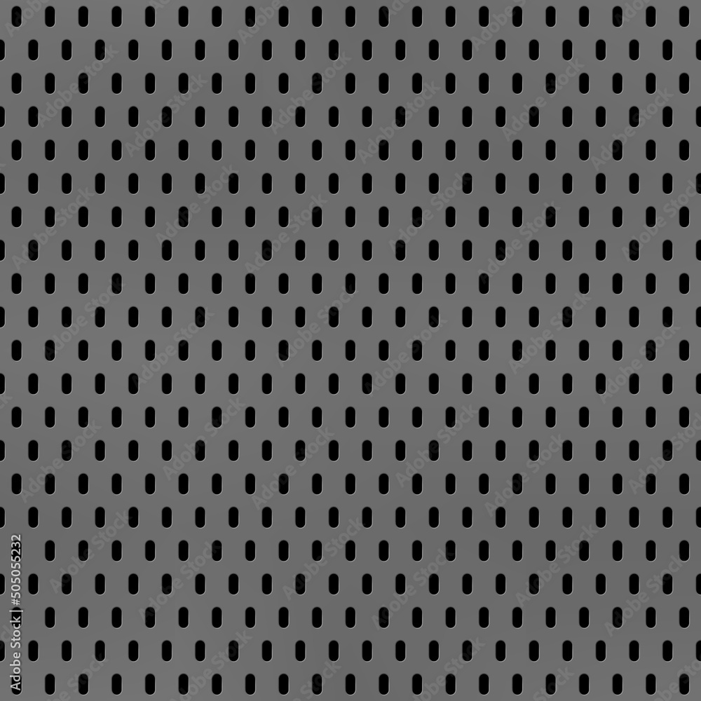 Metal peg board seamless pattern. Vector perforated pegboard texture with oval holes for mechanic tools on grey background. Garage bench organizer grid, handyman workshop hardware, household sheet Metal peg board seamless pattern. Vector perforated pegboard texture with oval holes for mechanic tools on grey background. Garage bench organizer grid, handyman workshop hardware, household sheet
