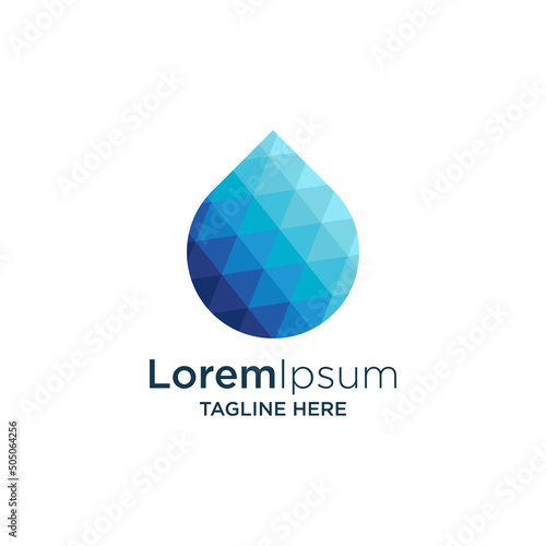 water drops with gradation concept