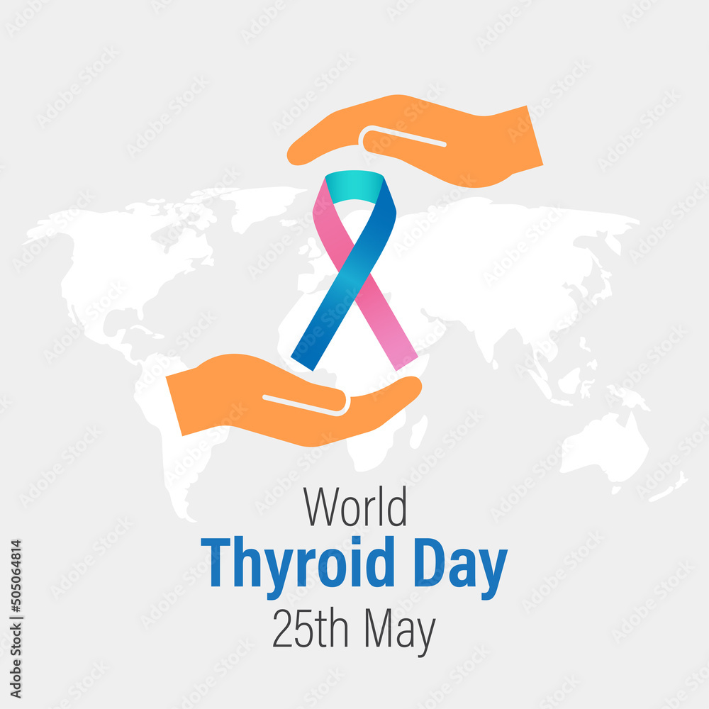 vector illustration for world thyroid day