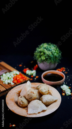 Traditional food from Indonesia the name is Pempek