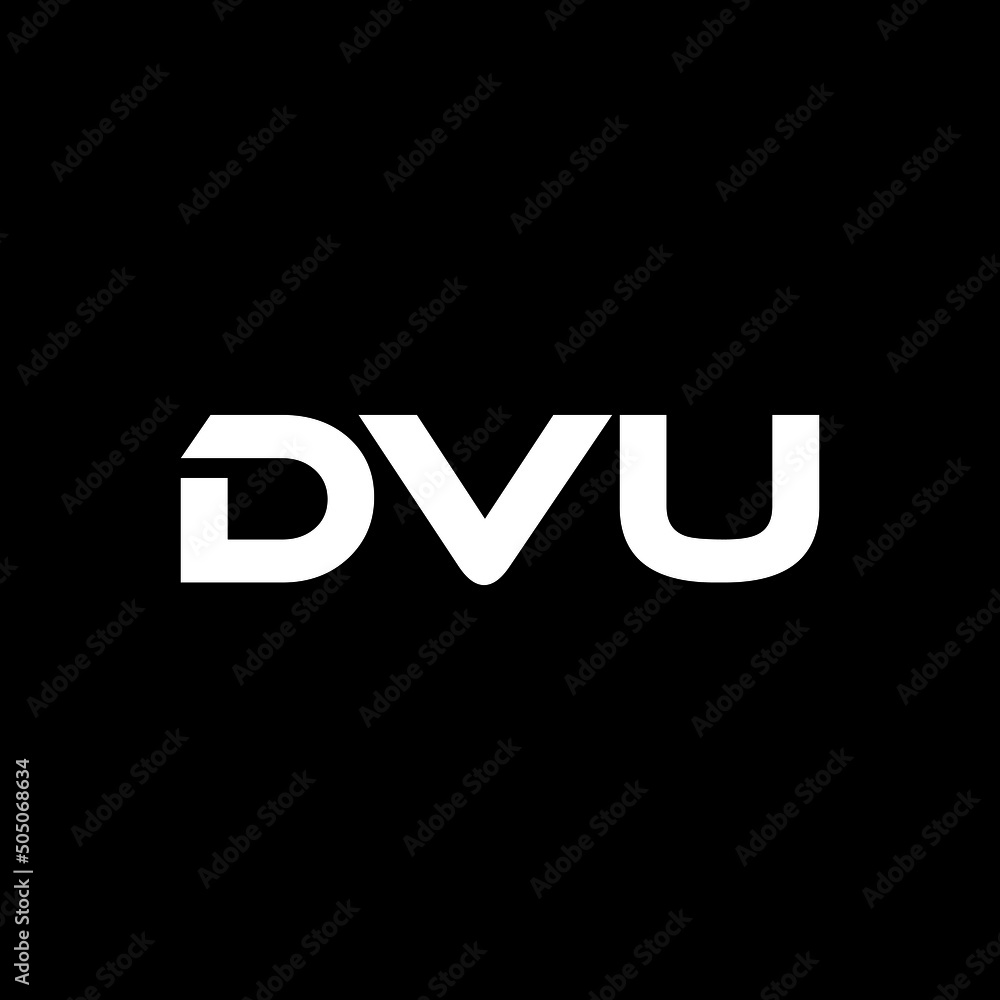 DVU letter logo design with black background in illustrator, vector logo modern alphabet font overlap style. calligraphy designs for logo, Poster, Invitation, etc. DVU letter logo design with black background in illustrator, vector logo modern alphabet font overlap style. calligraphy designs for logo, Poster, Invitation, etc.