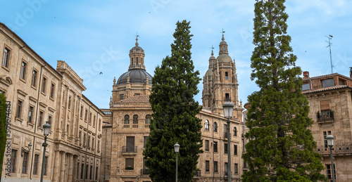 Cúpula y torres de la Clerecía, universidad pontificia de Salamanca, España photo