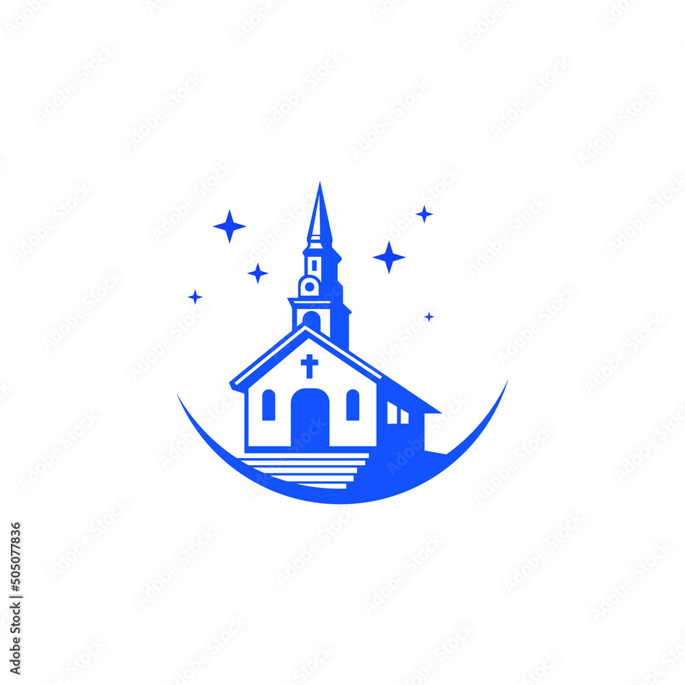 house church icon vector illustration