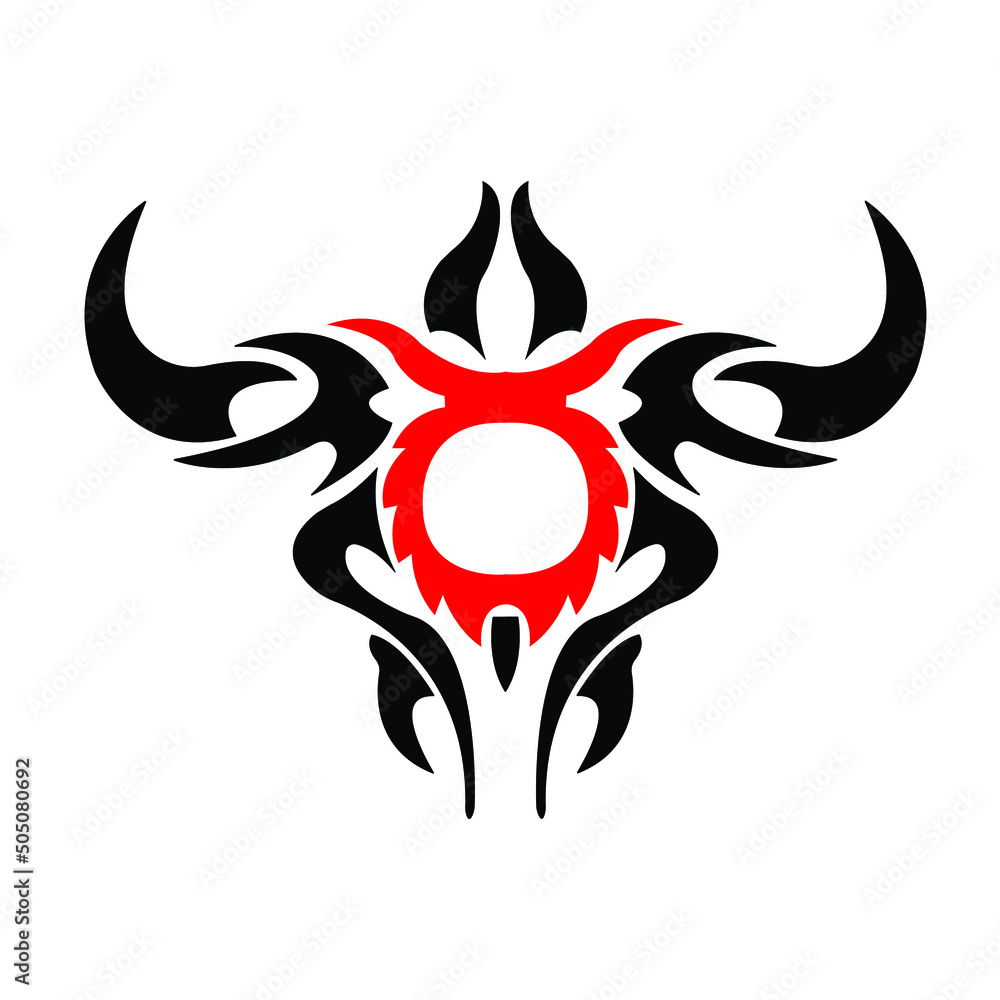 Tattoo pattern on white background Tattoo pattern on white background