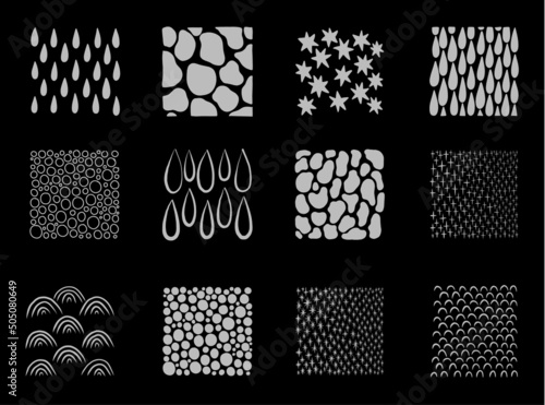 Texture art ink drawing exemples pencil. Design abstract sketch black color.