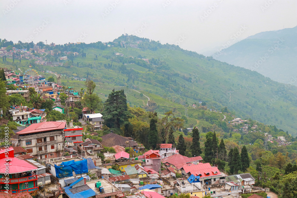Countryside landscape of Kurseong in Darjeeling
