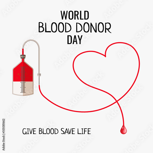 Banner, flyer or poster of 14 june world blood donor day 