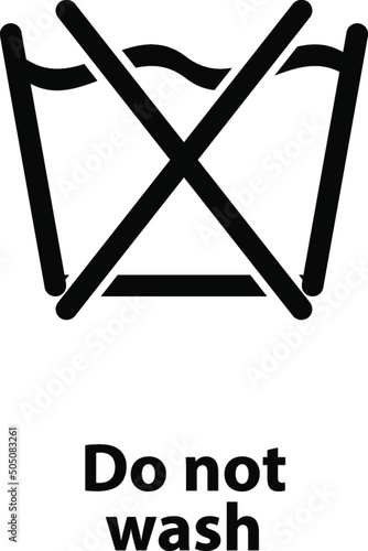LAUNDRY SYMBOL. CARE SYMBOLS. VECTOR WASH SIGNS