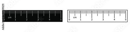Centimeter ruler icon vector set. chancellery illustration sign collection. study symbol or logo.