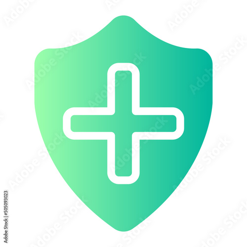 medical insurance gradient icon