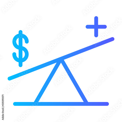 unbalanced gradient icon