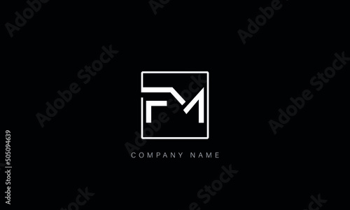 FM, MF, Letters Logo Monogram