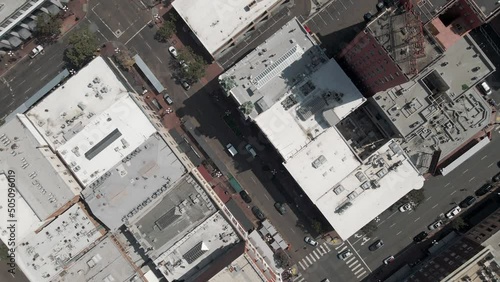 San Diego downtown drone footage 