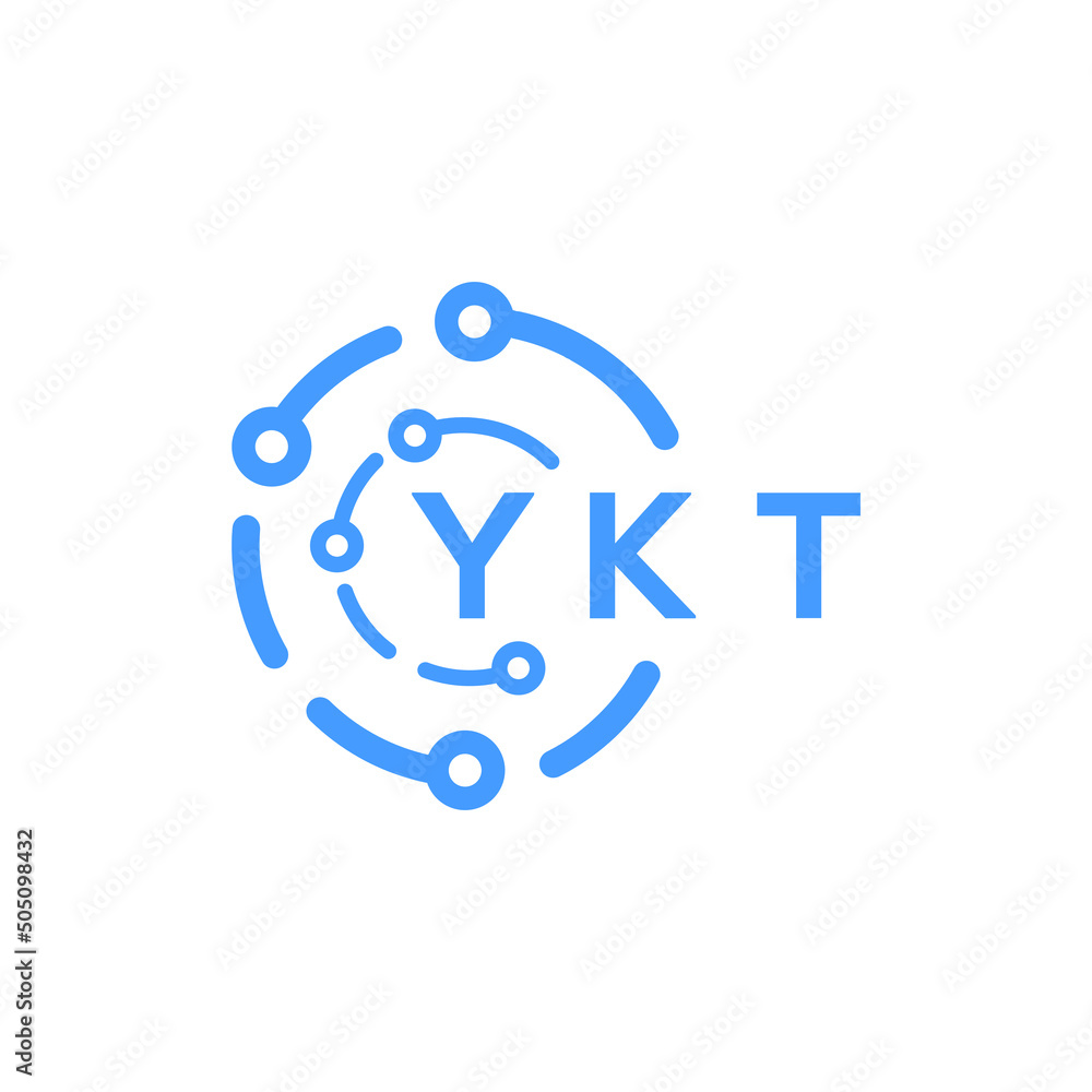 YKT technology letter logo design on white background. YKT creative initials technology letter logo concept. YKT technology letter design. YKT technology letter logo design on white background. YKT creative initials technology letter logo concept. YKT technology letter design.