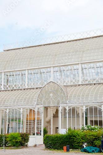 Greenhouse structure of Horticultural Garden in Florence, Italy