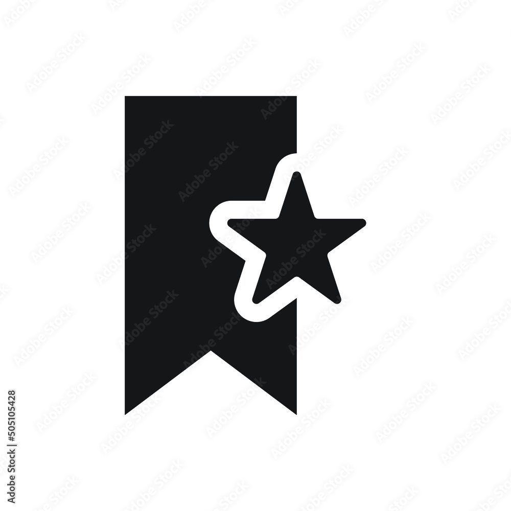 Bookmark with star icon design. vector illustration Bookmark with star icon design. vector illustration