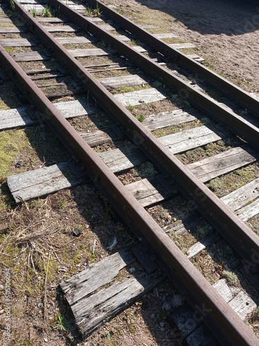 Old railroad tracks