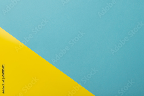 Blue and yellow pastel paper color for background