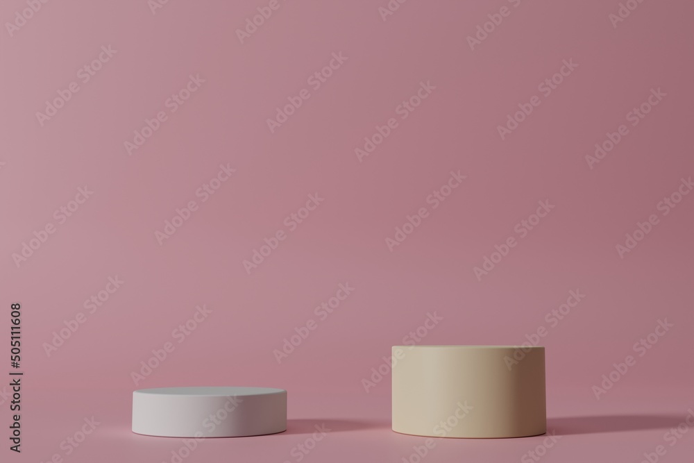 simple podium on 3d rendering for product display simple podium on 3d rendering for product display