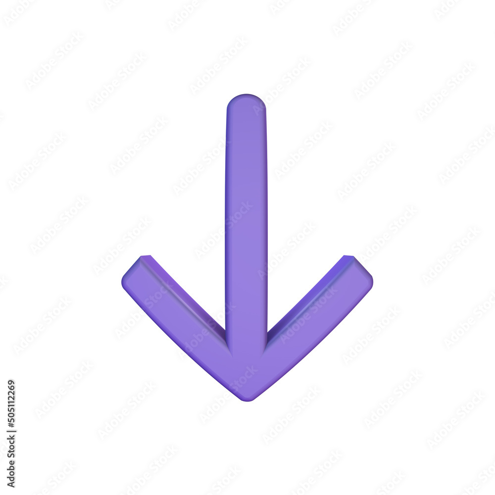 3D Render Arrow Symbol - UI Icon 3D Render Arrow Symbol - UI Icon