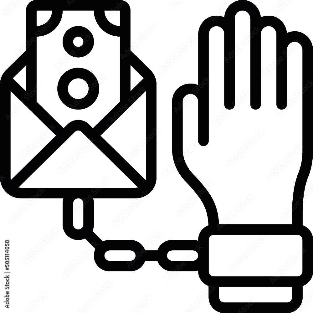 Tied To Paycheck Icon Tied To Paycheck Icon