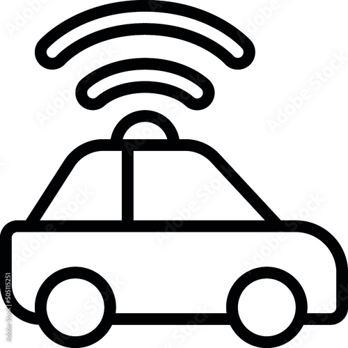 Autonomous Car Icon