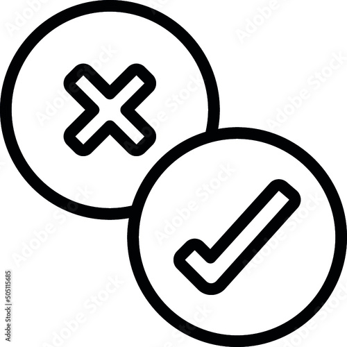 Tick And Cross Icon