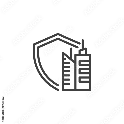 Property insurance line icon
