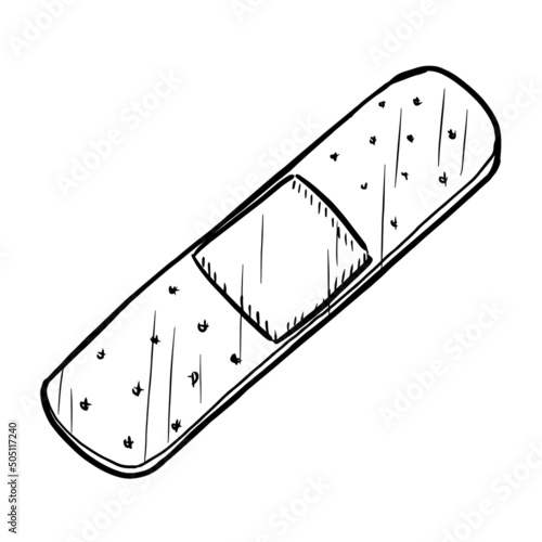 Band-aid vector illustration isolated on white background