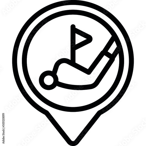 Golf Course Location Icon