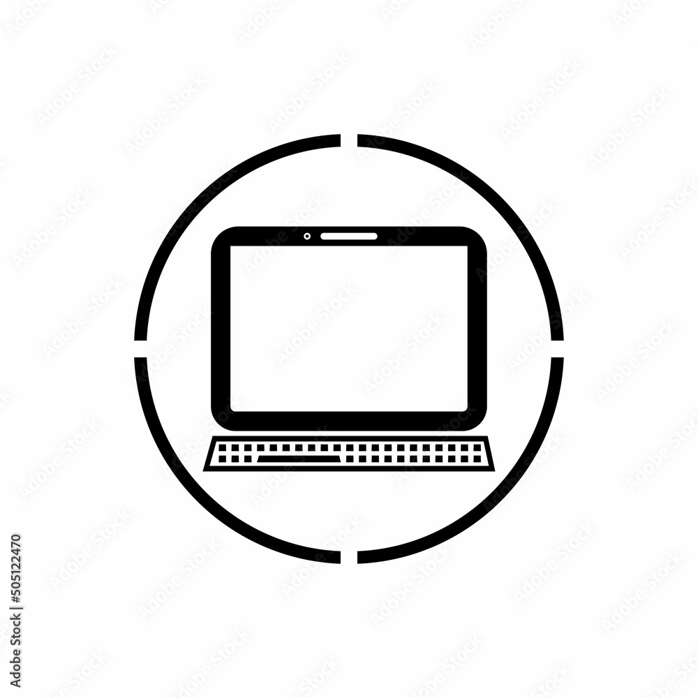Laptop computer icon Template Laptop computer icon Template