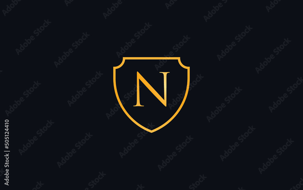 Shield Security and Protection logo design vector with the letter and alphabets N Shield Security and Protection logo design vector with the letter and alphabets N