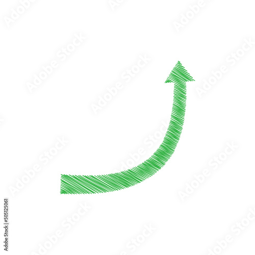 Green Vector arrow. green Arrows icon. green Arrow vector icon.