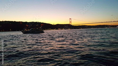 Sunset magnificent Bosphorus video image