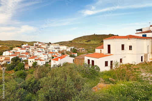 The traditional village Dryopida of Kythnos island, Greece