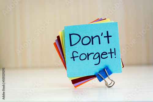 Don't forget written reminders tickets photo