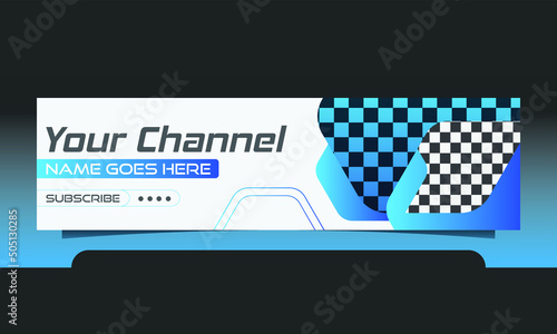 Youtube banner and cover design template