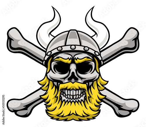 Viking Warrior Helmet Skull...