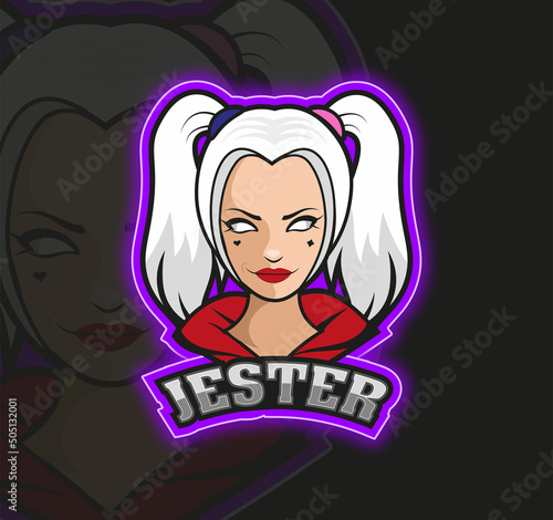 Joker Girl logo design.