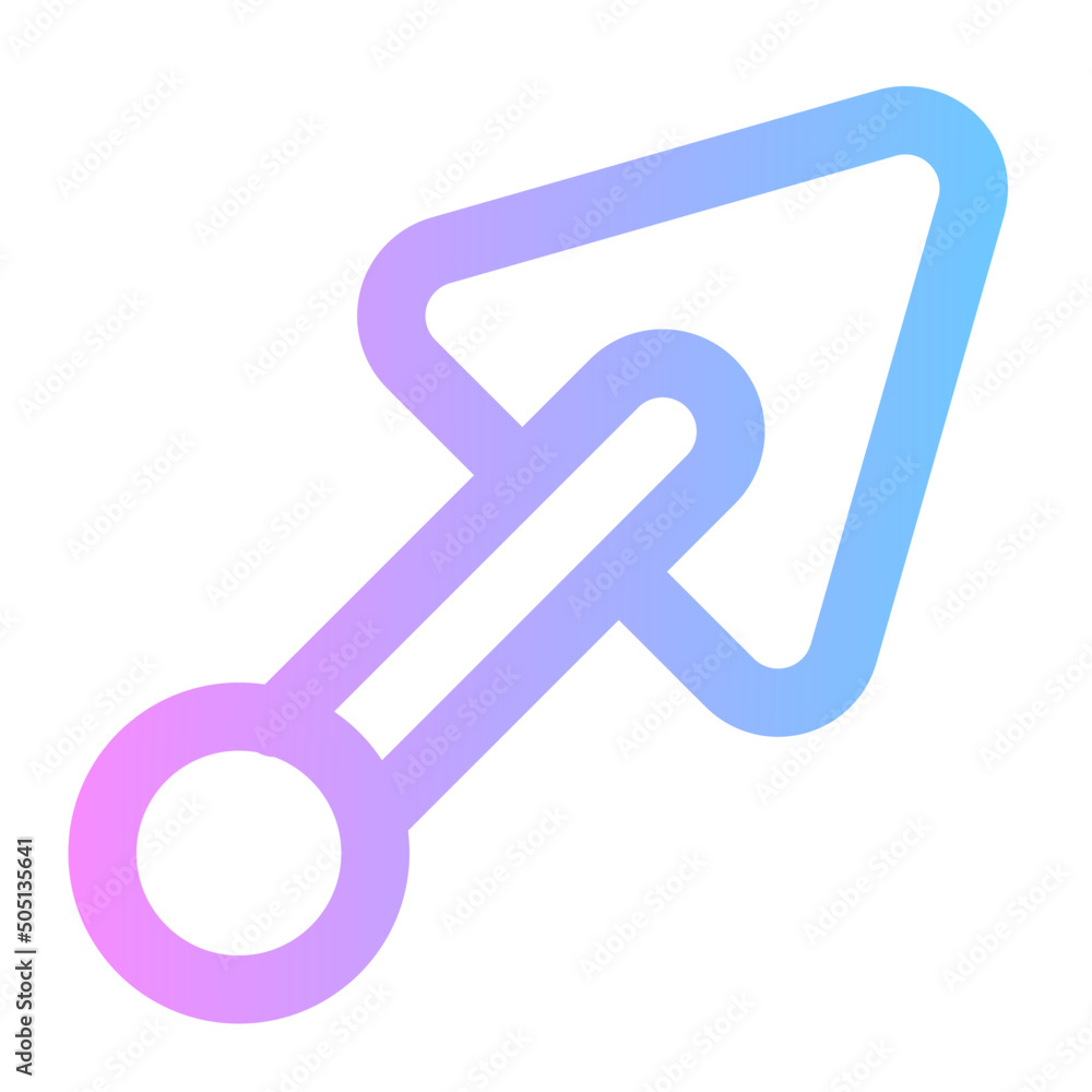 shovel gradient icon shovel gradient icon