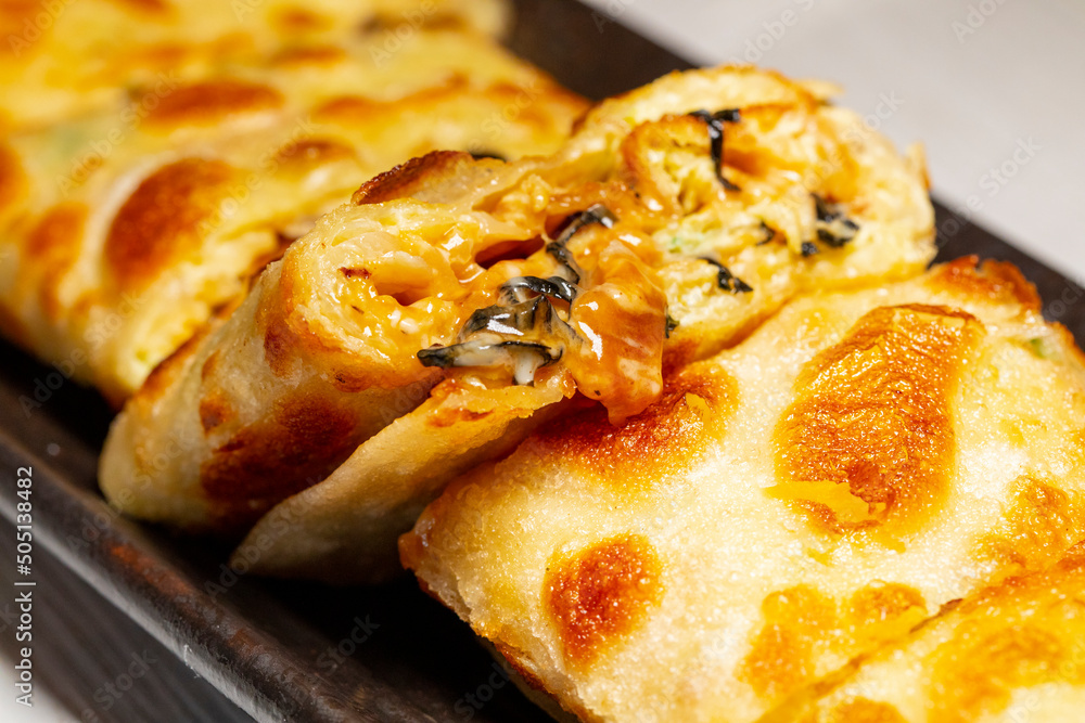 Taiwan, like it very much, delicious, breakfast, kimchi omelette Taiwan, like it very much, delicious, breakfast, kimchi omelette