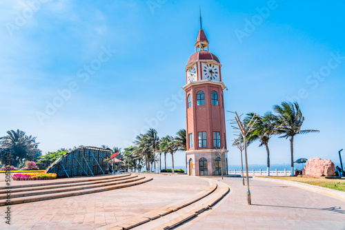 Fotobehang Bell Tower on the west coast of Haikou, Hainan, China